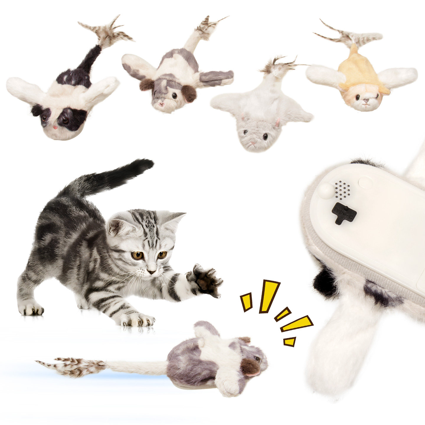 猫咪电动玩具仿真老鼠自动摇摆发发声玩具
