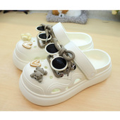 轻质花园鞋 艾莱佳EVA女生卡通洞洞鞋 轻便外穿墨镜女士护士凉鞋 女