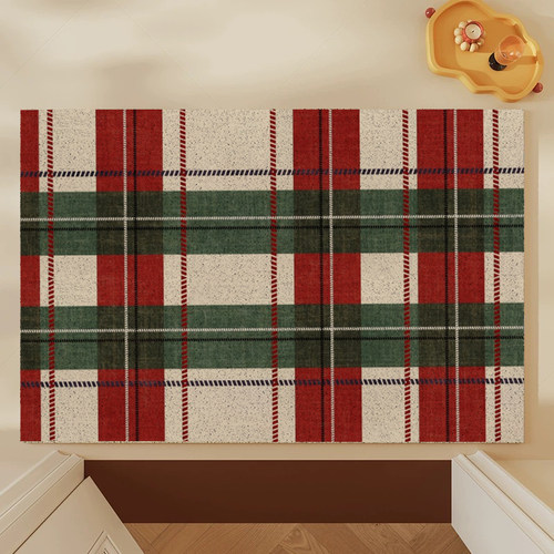 圣诞节门垫丝圈进门地垫脚垫