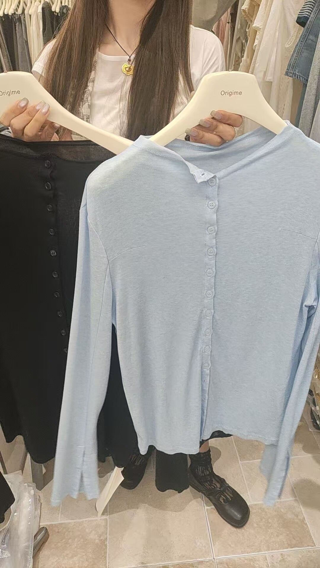 上海etn实体店线上线下同步天丝细羊毛衣轻薄防晒空调衫设计感