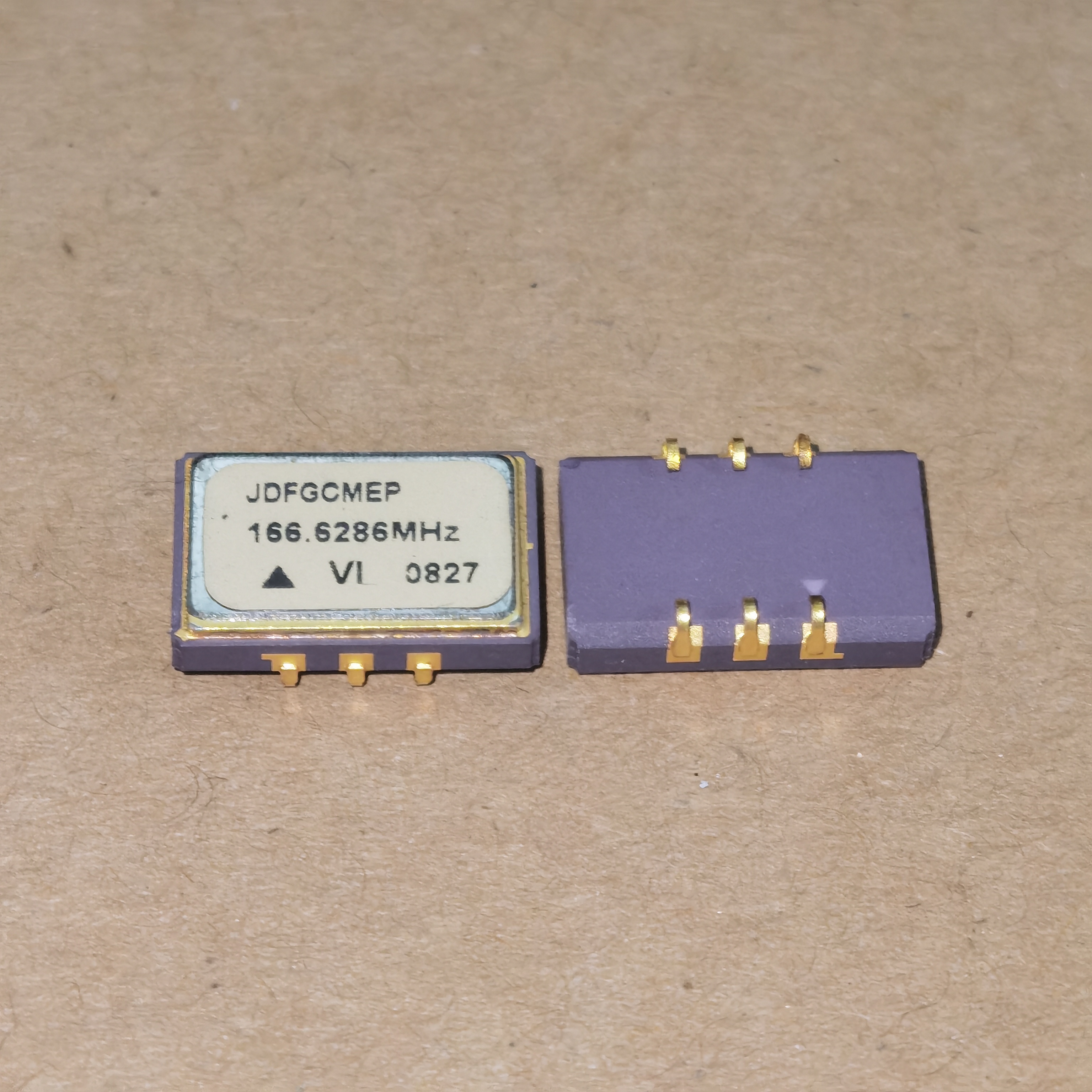 全新原装VECTRON高频压控晶振166.6286MHz 6脚镀金引脚 尺寸如图