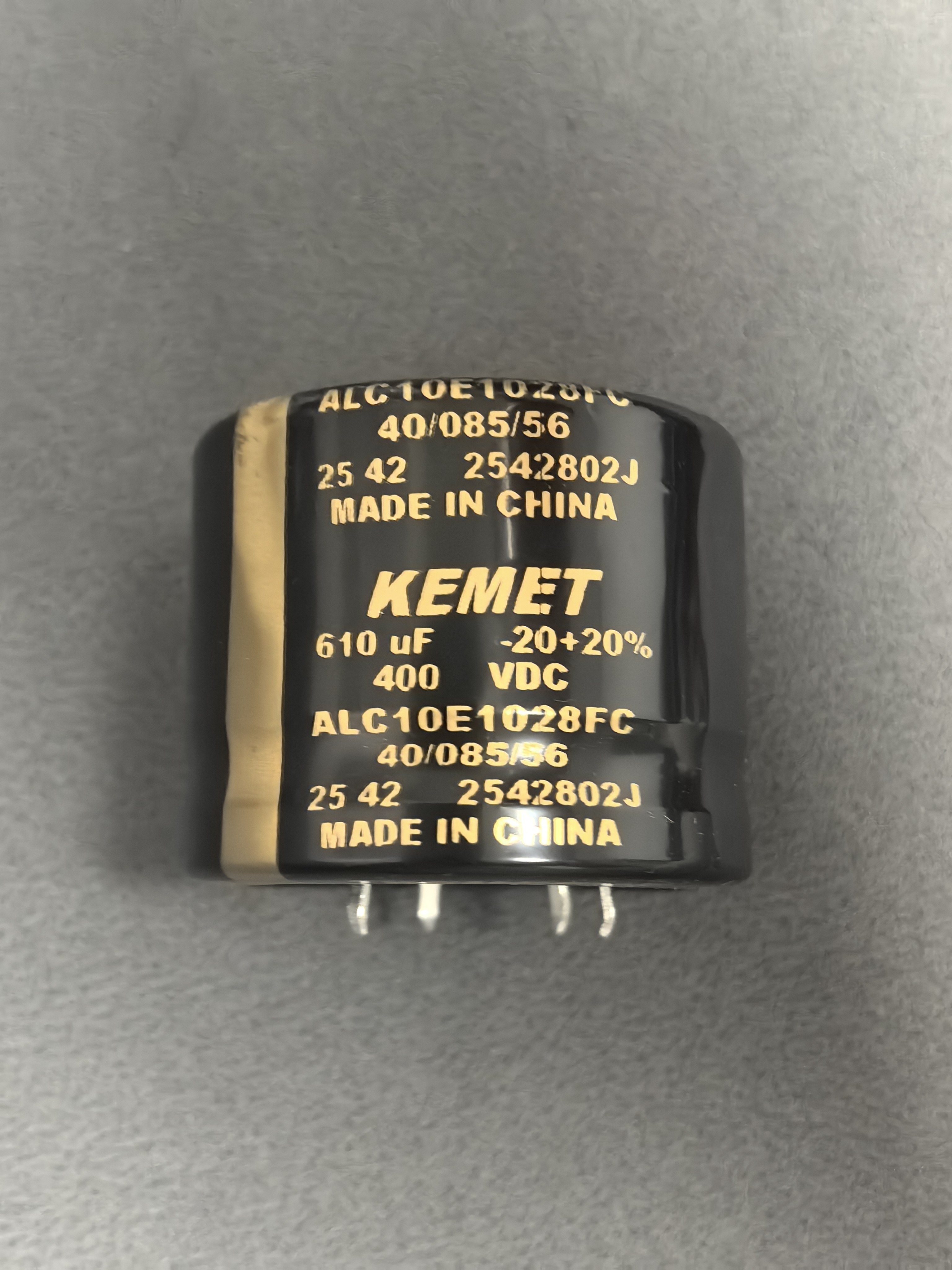 全新原装KEMET基美ALC10E1028FC 400V610uF金色胆机滤波电容45*36