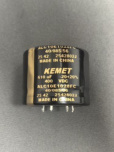 全新原装KEMET基美ALC10E1028FC 400V610uF金色胆机滤波电容45*36