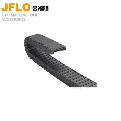 JFLO拖链J18F.1.B全封闭内高18金福隆塑料坦克链机床线缆尼龙拖链