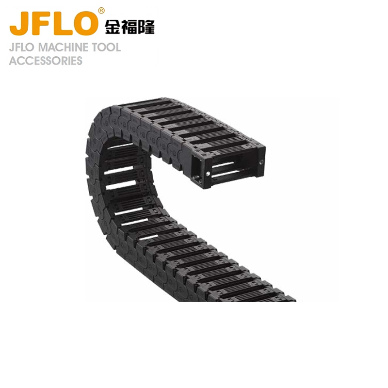 JFLO高速静音无尘拖链JY25Q.1.W系列桥式外侧开金福隆塑料坦克链
