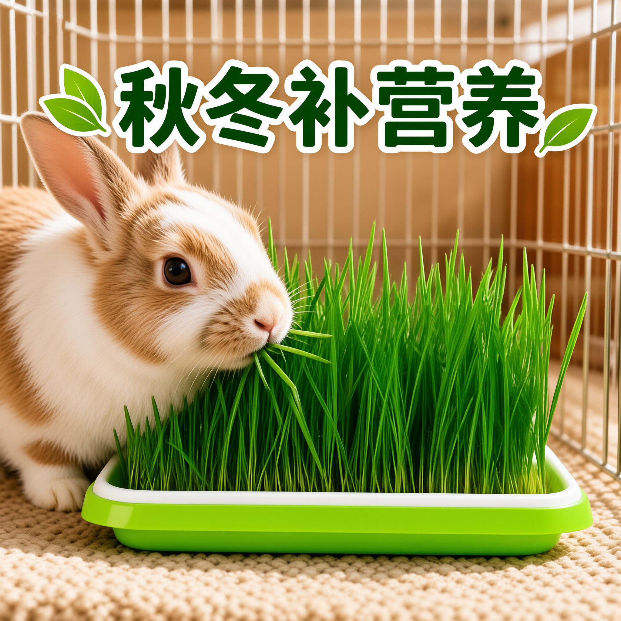 兔子猫草小麦草水培盒