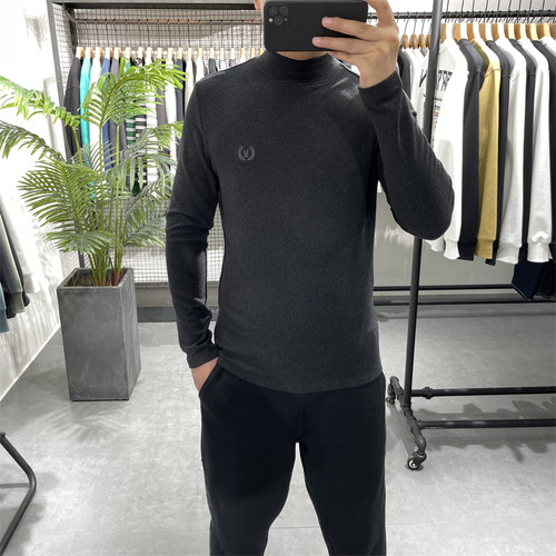 磨毛双面绒德绒长袖T恤男打底衫