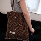 棕色时尚 百搭通勤单肩包帆布包大容量小众包包礼物通勤女包巨好看