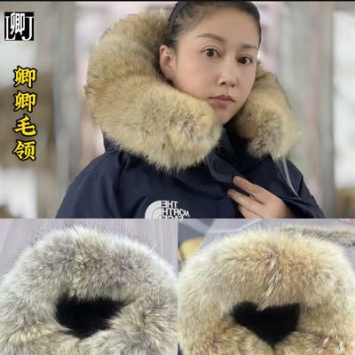 北面极地真毛领郊狼毛领单卖