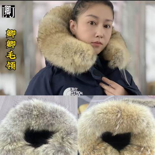 北面极地真毛领郊狼毛领单卖