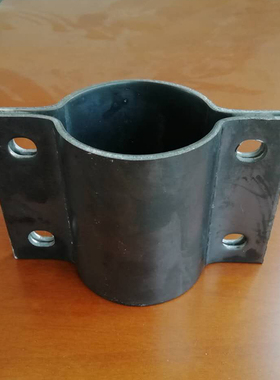100X3mm加宽厚铁板立杆电线杆圆管紧锁固定卡子管箍管卡