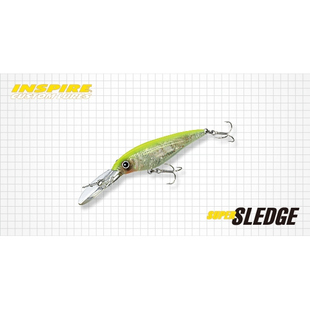 日本EG EVERGREEN SUPER SLEDGE路亚饵悬停米诺硬饵带闪光片