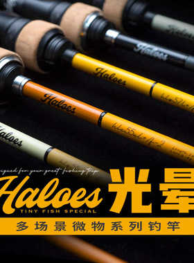 VALOROUS万路仕光晕多节路亚竿便携彩色直柄枪柄多场景微物鱼竿