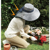 CUT遮阳帽女防晒大沿防紫外线遮脸渔夫阳帽薄款 日本NEEDS 出游