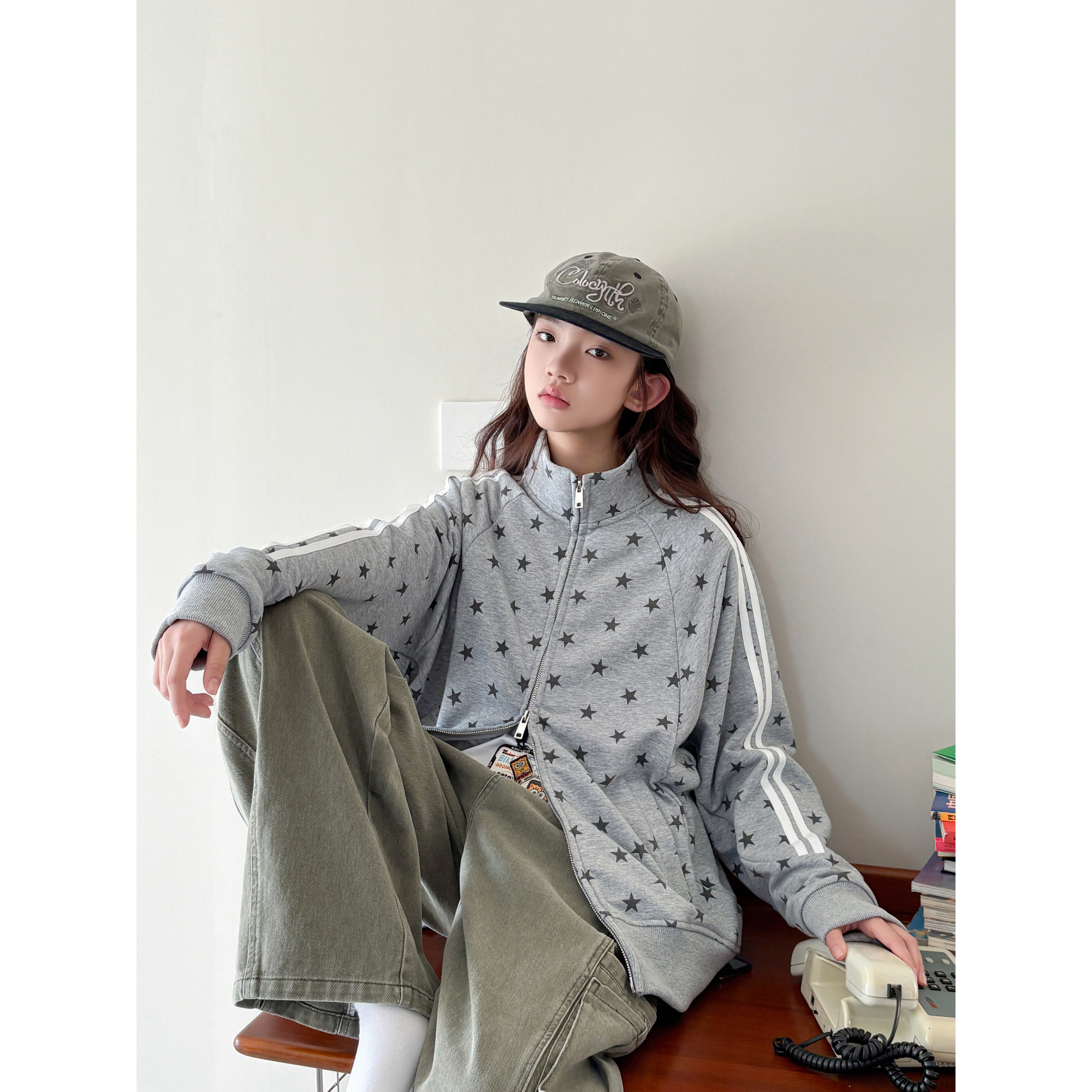 【星野 】1/26日上午10点上新 灰色星星立领外套,童装/婴儿装/亲子装,普通外套,淘宝优惠券,粉丝福利购,淘宝优惠卷