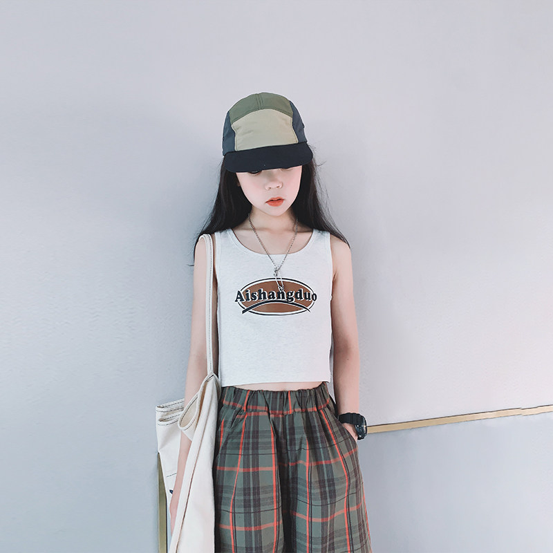 艾上朵女童背心2025夏装新款女大童简约洋气无袖T恤儿童打底衫潮,童装/婴儿装/亲子装,背心吊带,淘宝优惠券,粉丝福利购,淘宝优惠卷