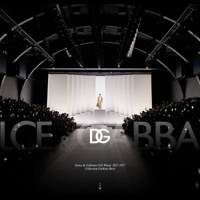 杜嘉班纳PPT模板130页d&g Dolce&Gabbana 时尚发布会走秀秀场潮流