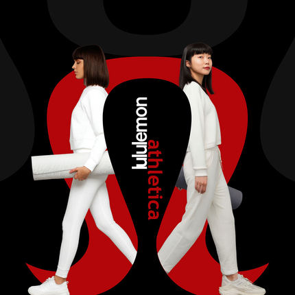 100页lululemon时尚ppt模板运动品牌服饰运动鞋创意宣传推广设计