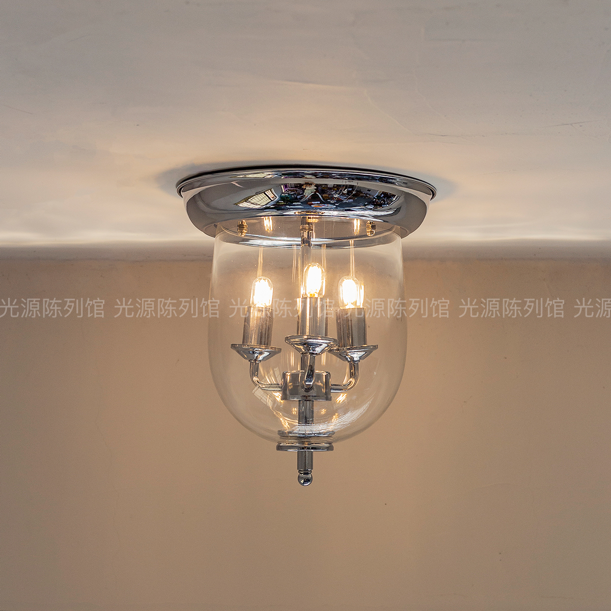 法国庄园花园蜡烛吸顶灯