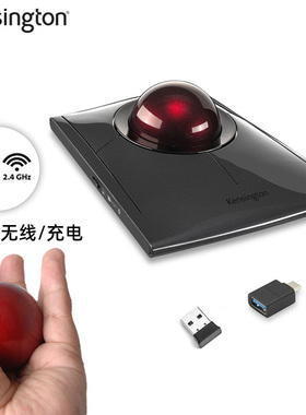 美国3D鼠标Kensington充电蓝牙轨迹球健康生活专业级slimbladePro