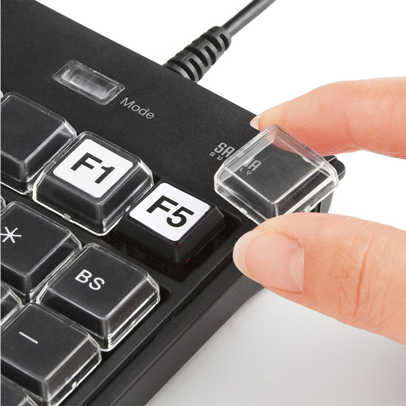 日本SANWA山业数字键盘可自定义按键带USB口财务会计银行用NT19