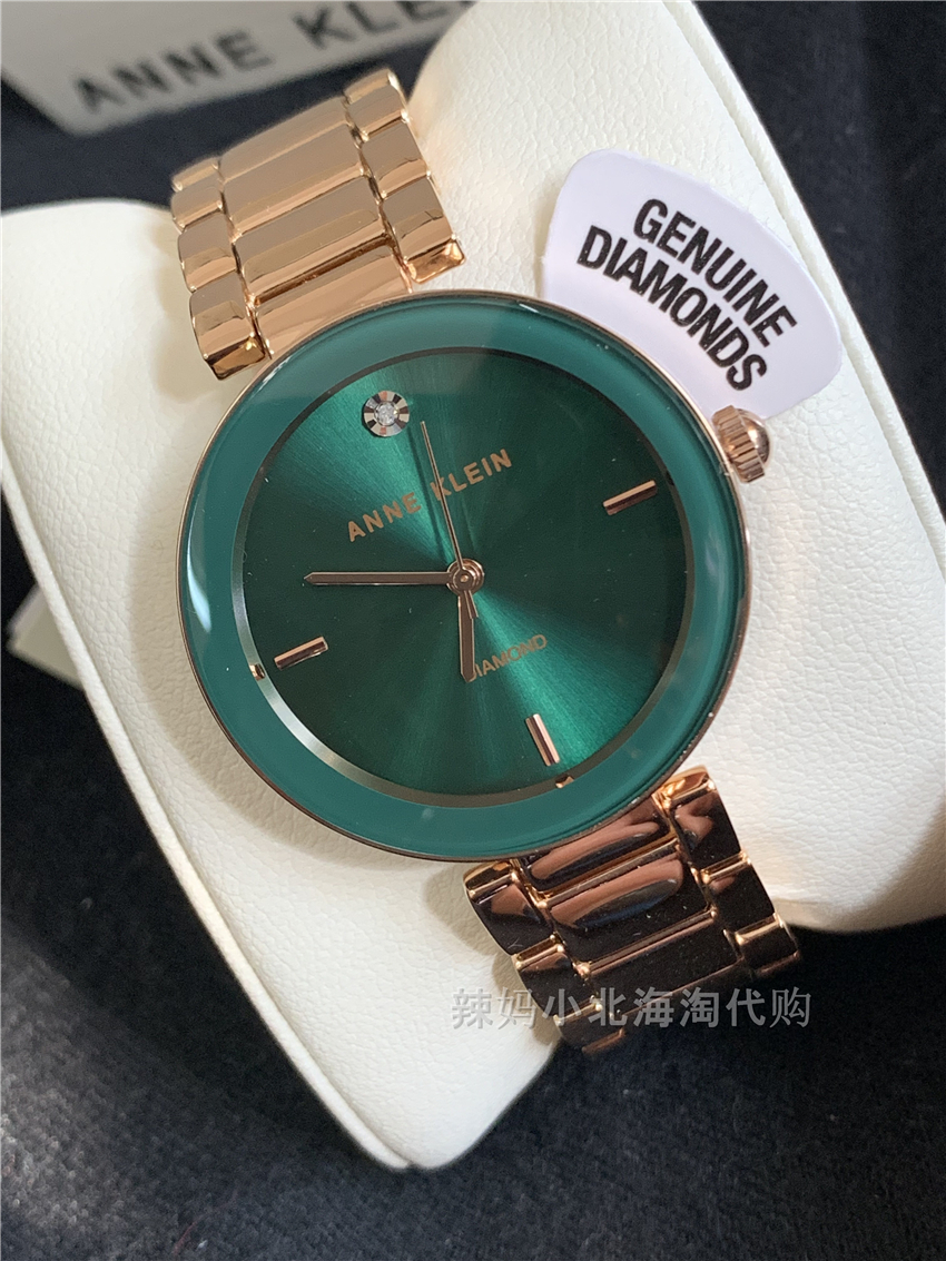 美国简约风玫瑰金石英手表现货