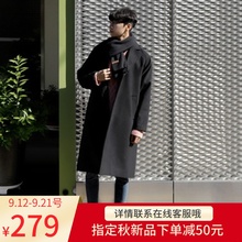 加厚过膝羊绒呢子英伦风外套风衣2019冬季 韩版 毛呢大衣男士 中长款