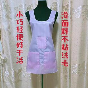 纺织厂挡车女工滑面料围裙纱厂车间小巧方便时尚漂亮食品厂