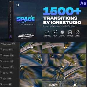 1500多种视频转场特效过渡动画AE脚本AtomX预设包After Effects