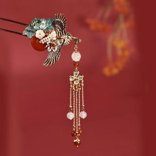 华容珠翠原创发簪发钗汉服旗袍古典国风新中式头饰日常百搭盘发饰