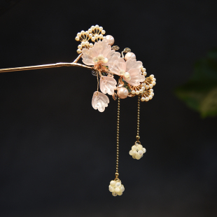 华容珠翠原创手工发簪步摇古风流苏发饰汉服旗袍古典复古盘发饰品