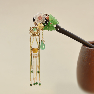 《春和景明》华容珠翠原创发簪汉服旗袍头饰国风新中式复古盘发饰