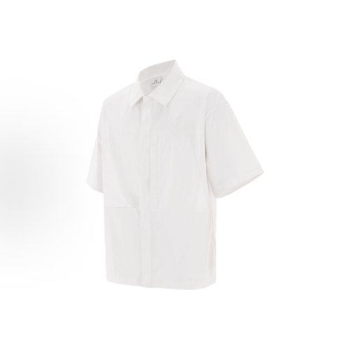 可隆KOLON SPORT 防泼水耐磨轻量弹力 短袖衬衫 男款LUSH5MT606