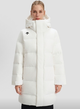 迪桑特EAT NAVI锁温保暖防风通勤长款羽绒服男女同款D4493TDJ30