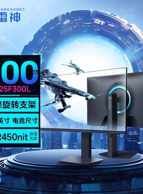 雷神数码黑武士显示器24.5英寸原生300Hz FastIPS 游戏电竞显示器