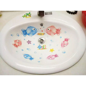 幼儿园卡通玻璃贴纸装 饰小图案洗手盆浴室推拉门自粘防水玻璃贴画