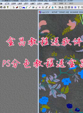 金昌分色教程印花分色教程PS分色教程AI分色教程金昌数码印花教程