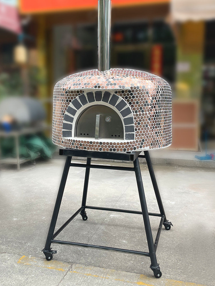 意式果木柴火披萨炉燃气比萨炉碳烤窑烤面包炉 wood pizza oven