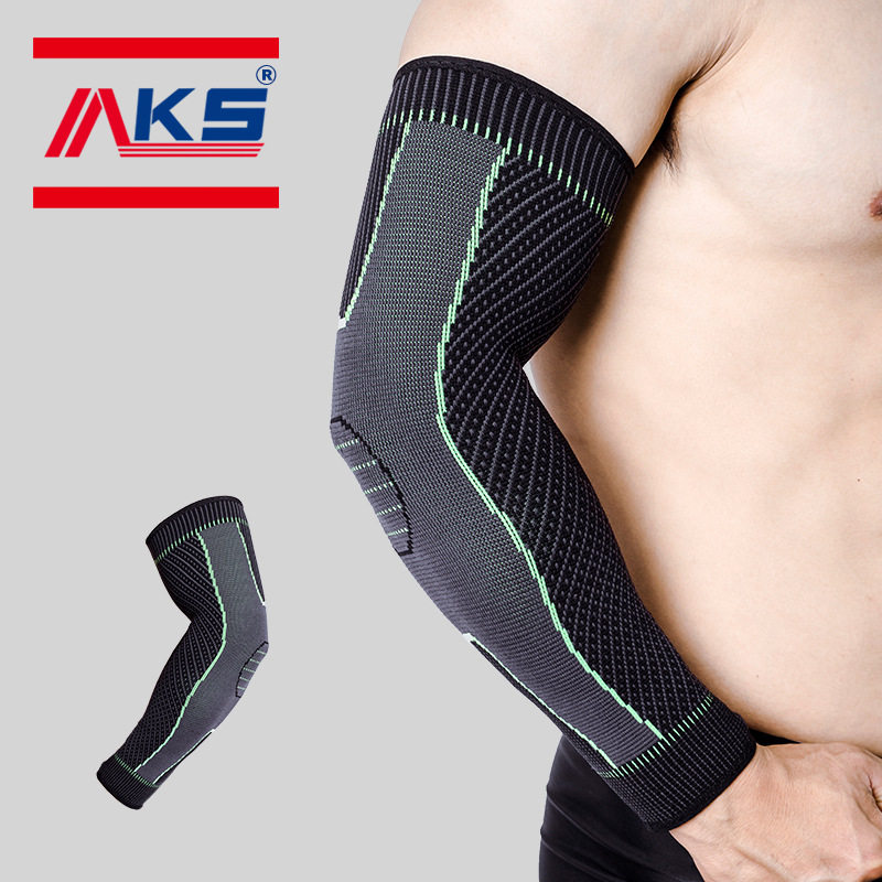 篮球护臂户外男针织加长款透气骑行运动弹力防撞