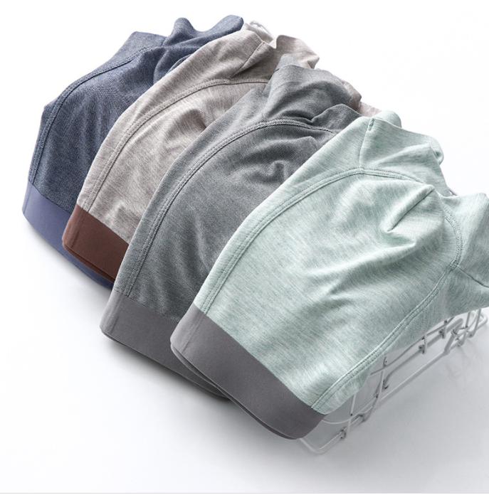 竹纤维男无痕薄款内裤平角裤