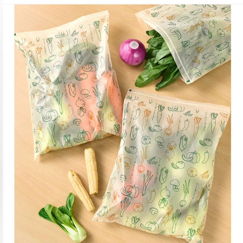 满50元包邮   8只装！反复使用~米糠蔬菜水果收纳袋冰箱保鲜袋