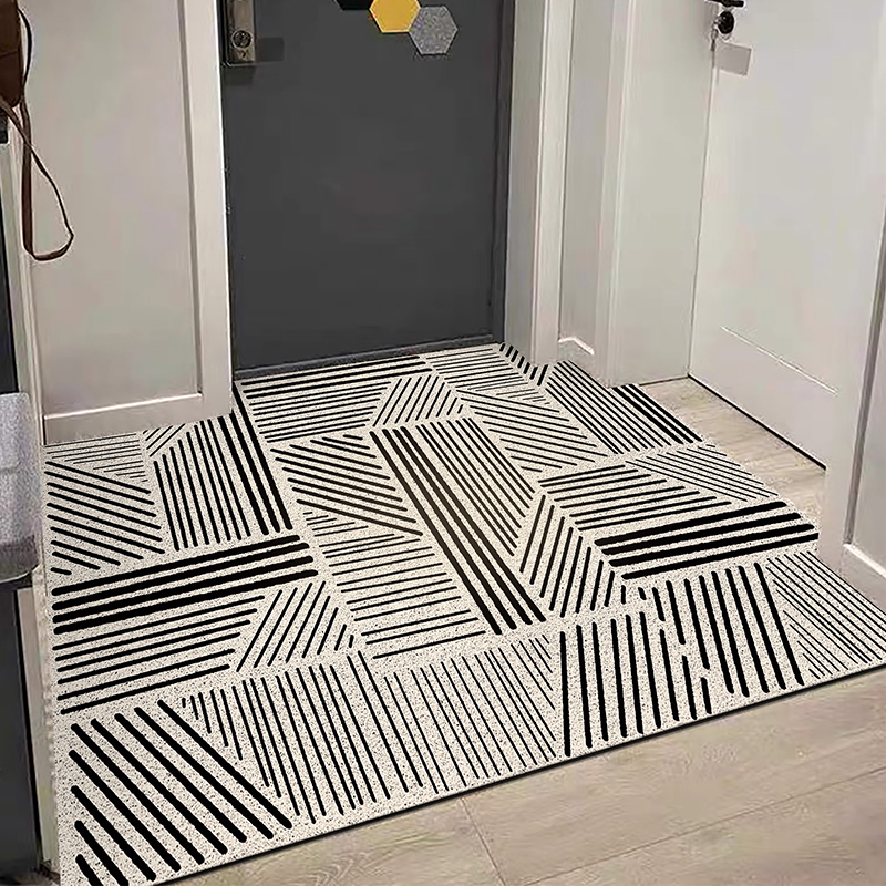 美式入户门丝圈地垫大门口防滑脚垫进门玄关地毯可裁剪蹭土门垫