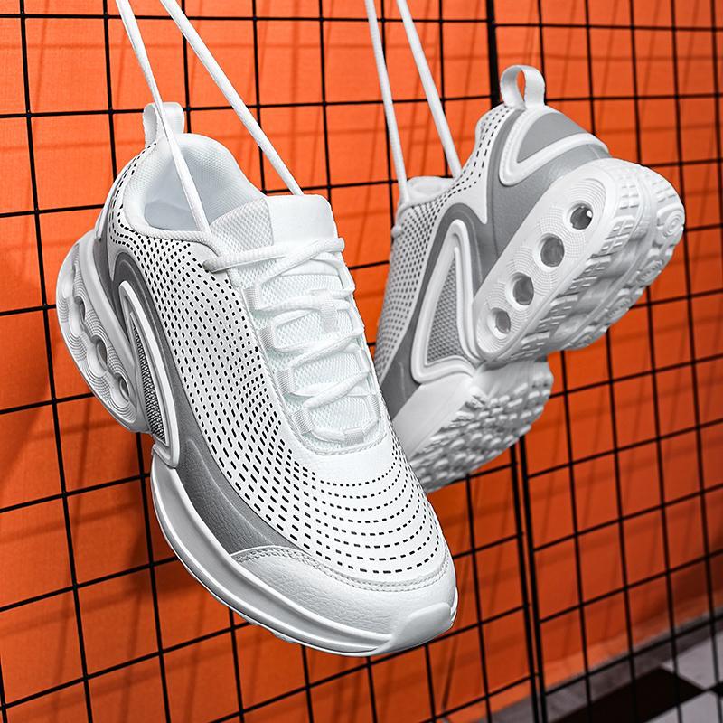 男鞋2025夏季新款气垫休闲运动鞋轻弹减震透气速干潮流百搭跑步鞋