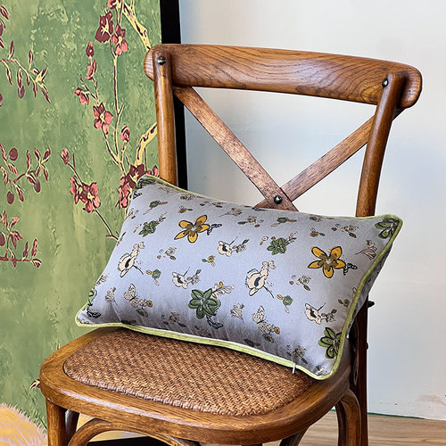 美式方形轻奢抱枕客厅装饰印花沙发靠枕家居卧室长条床头靠包枕头