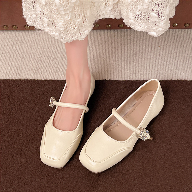 法式气质玛丽珍鞋女新款2025爆款时尚气质小皮鞋仙女风配裙子单鞋