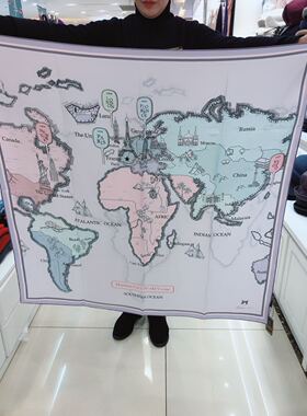 Aqua city 水世界2019年春夏新款丝巾AH2101