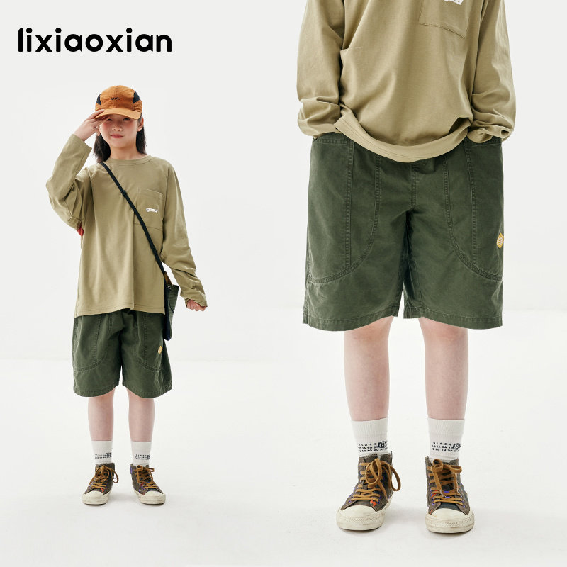 梨小闲儿童日系洋气工装短裤中大童春夏季新款裤子女孩百搭休闲裤,童装/婴儿装/亲子装,裤子,淘宝优惠券,粉丝福利购,淘宝优惠卷