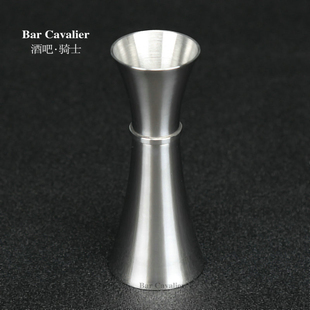 酒吧骑士 18新款一体式加重版含刻度线量酒器盎司器安士杯Jigger