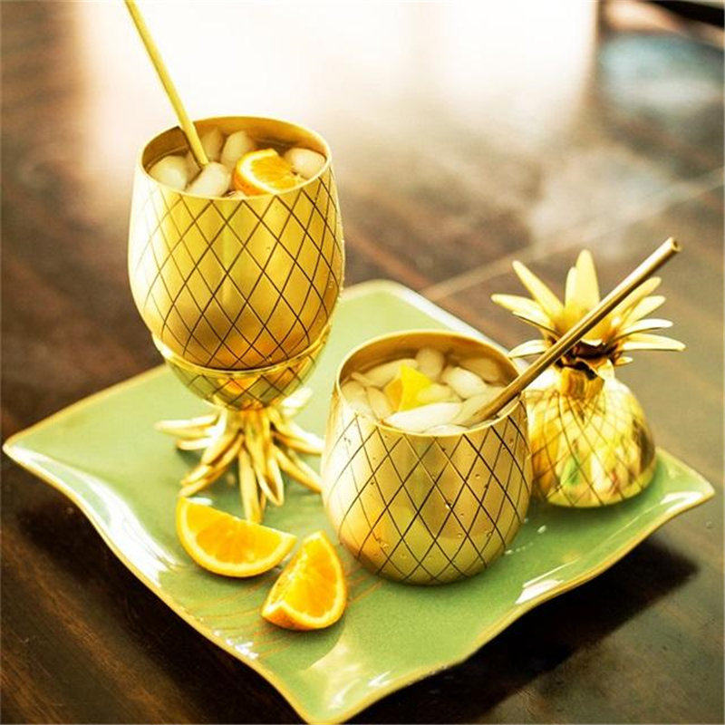 出口美国菠萝鸡尾酒杯莫斯科骡不锈钢菠萝杯金属铜杯调制鸡尾酒杯,餐饮具,鸡尾酒杯,淘宝优惠券,粉丝福利购,淘宝优惠卷