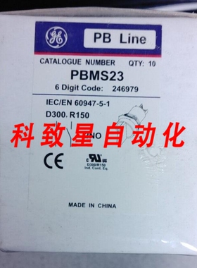 工业配件GE PBMS23 2档选择开关